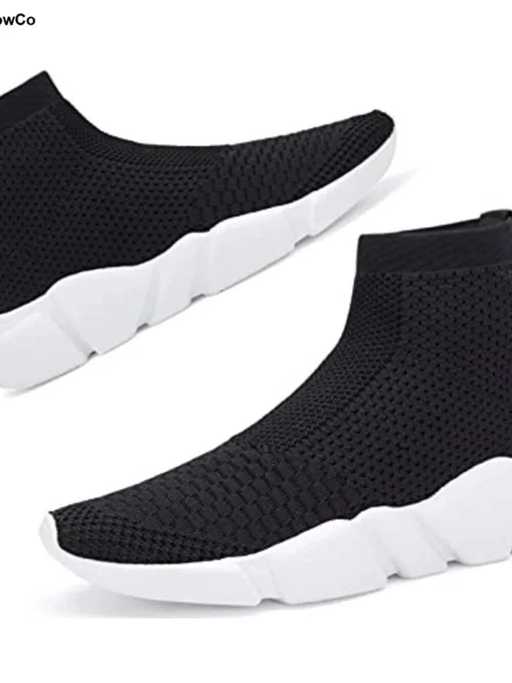 Women's Lightweight High Top Sneakers Breathable Knit Walking Shoes